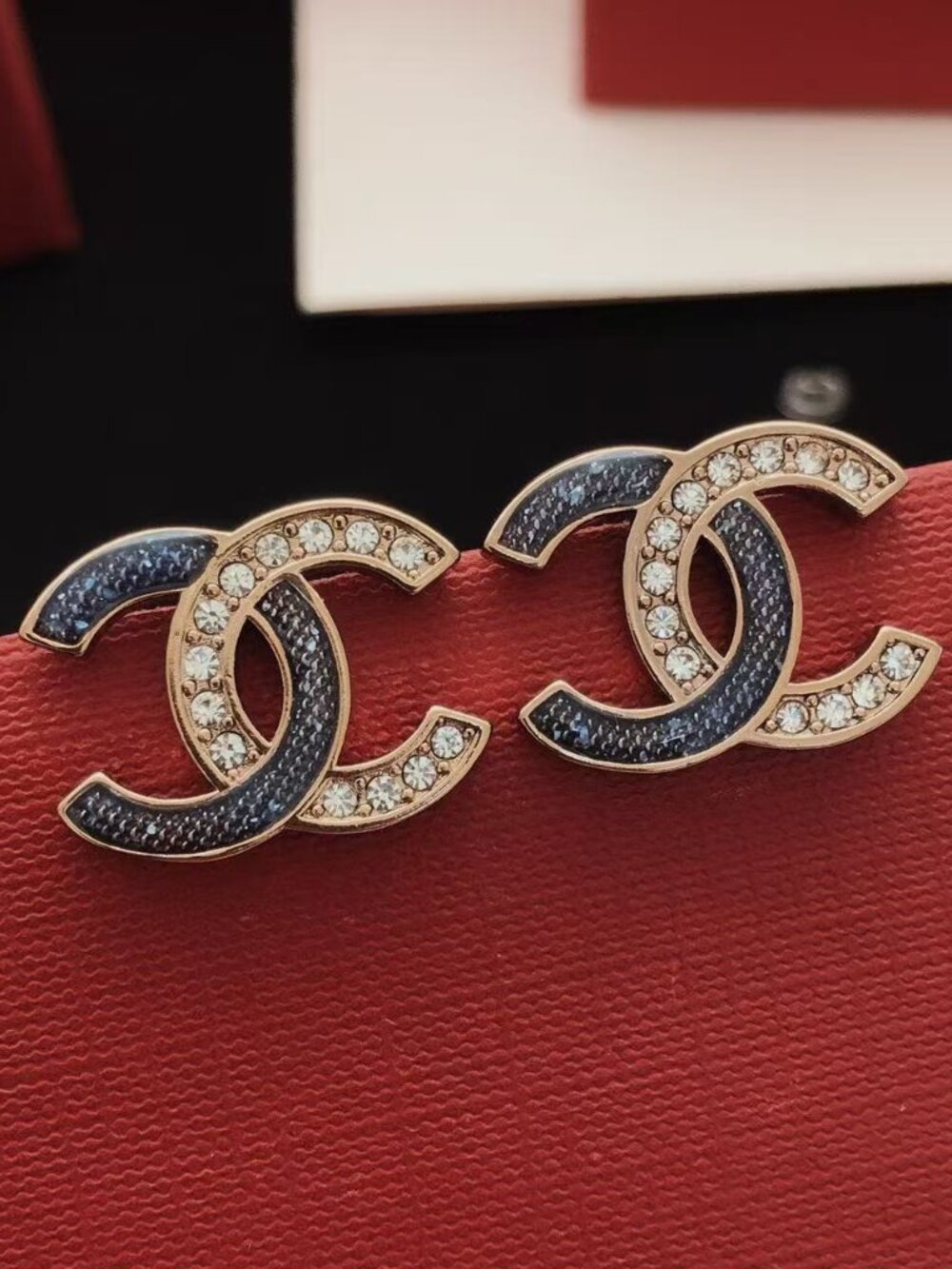 Chanel-Style Double C Earrings